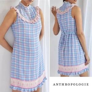 Anthropologie x Plenty Tracy Reese Sleeveless Plaid Mini Dress
